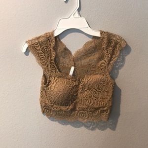Tan crop top